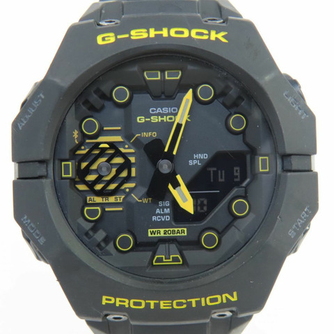CASIO G-SHOCK 藍牙手機連接石英手錶，警示黃 (GA-B001CY-1AJF)