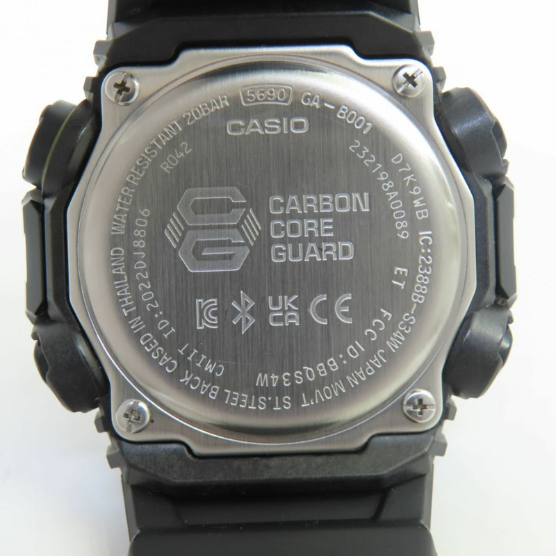 CASIO G-SHOCK 藍牙手機連接石英手錶,警示黃 (GA-B001CY-1AJF)-4