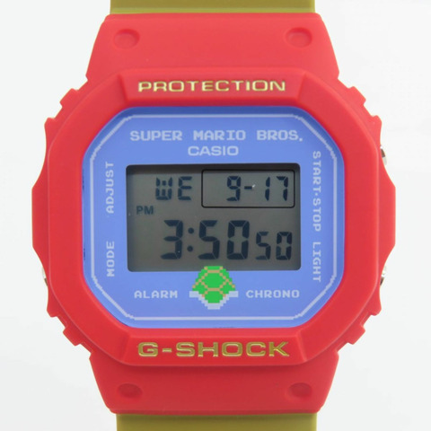 卡西歐 G-SHOCK 超級瑪利歐兄弟聯名石英手錶 DW-5600SMB-4JR