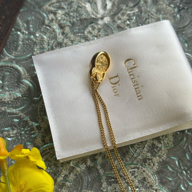 Christian Dior Vintage Necklace 中古迪奧小珍珠閃石項鏈-6