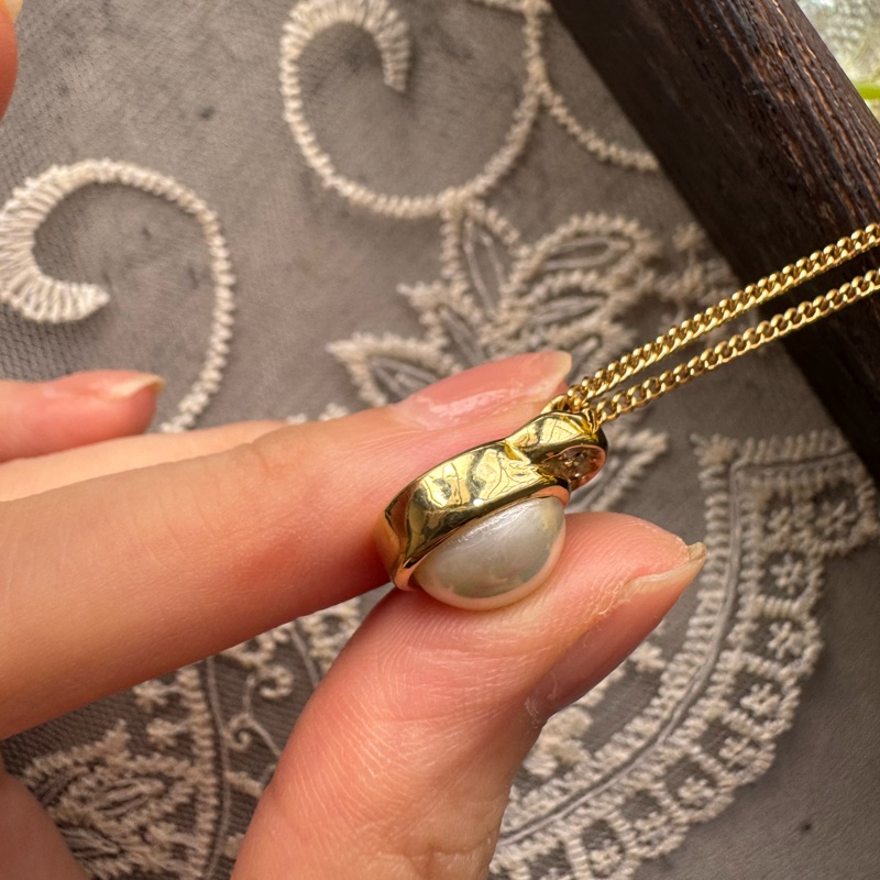 Christian Dior Vintage Necklace 中古迪奧小珍珠閃石項鏈-7