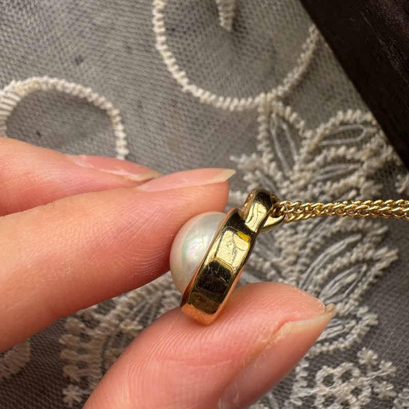 Christian Dior Vintage Necklace 中古迪奧小珍珠閃石項鏈-8