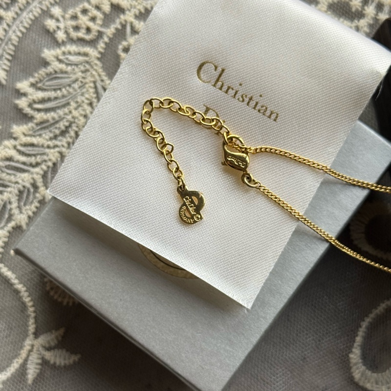 Christian Dior Vintage Necklace 中古迪奧小珍珠閃石項鏈-13