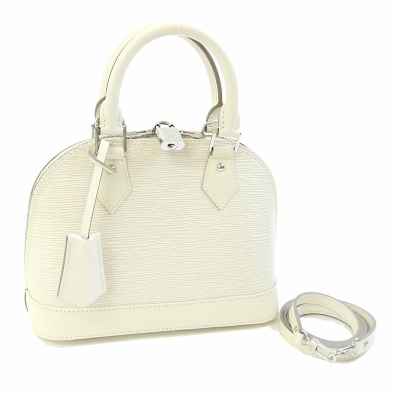 Louis Vuitton Epi Alma BB 女士手提包 M4085J 象牙色半月形單肩包,LOUIS VUITTON-0