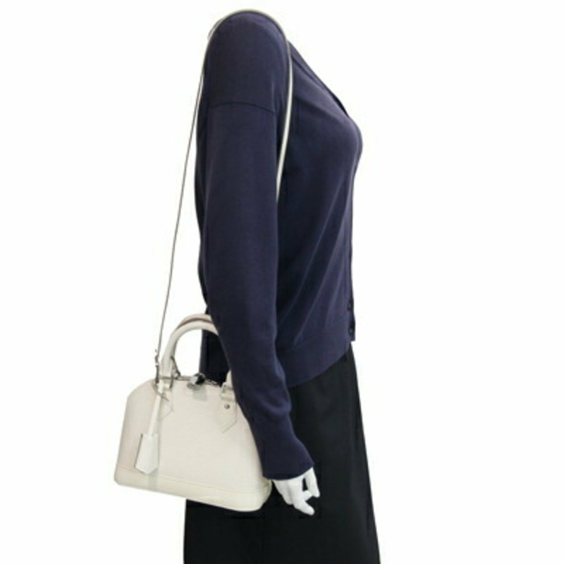 Louis Vuitton Epi Alma BB 女士手提包 M4085J 象牙色半月形單肩包,LOUIS VUITTON-7
