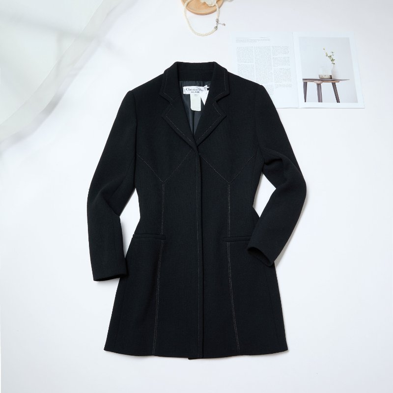 ❤️ DIOR 經典復古款式 優雅百搭長款外套-0