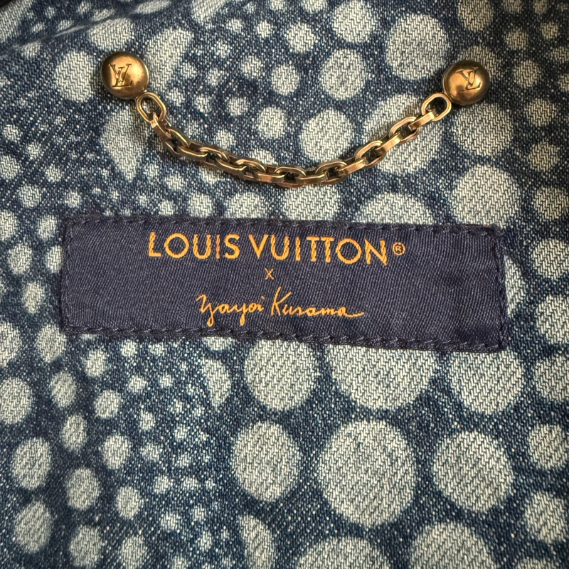 Louis Vuitton LV x Yayoi Kusama YK草間彌生波點牛仔夾克-4