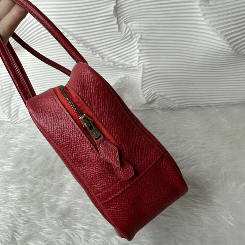 Hermes plume mini 红色 方块A刻 尺寸20x15x8 epsom皮-3