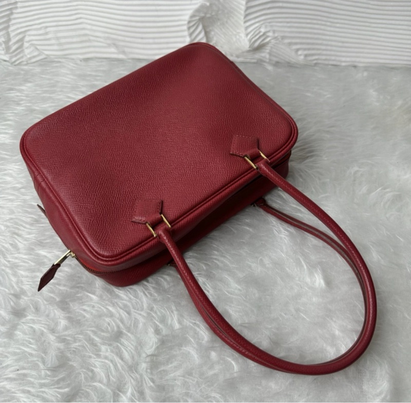 Hermes plume mini 红色 方块A刻 尺寸20x15x8 epsom皮-6