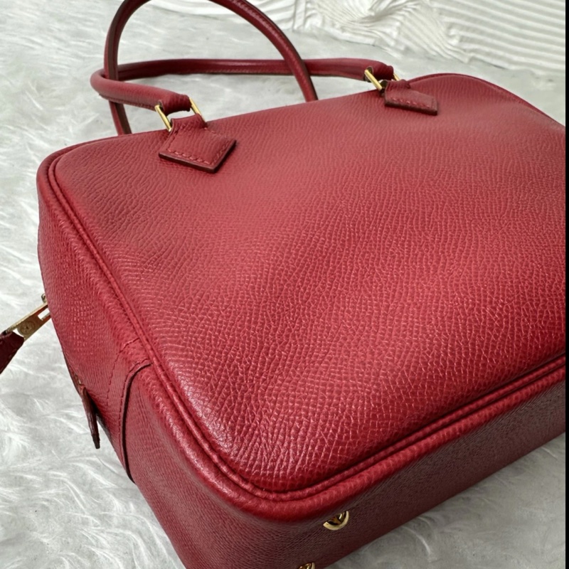 Hermes plume mini 红色 方块A刻 尺寸20x15x8 epsom皮-9