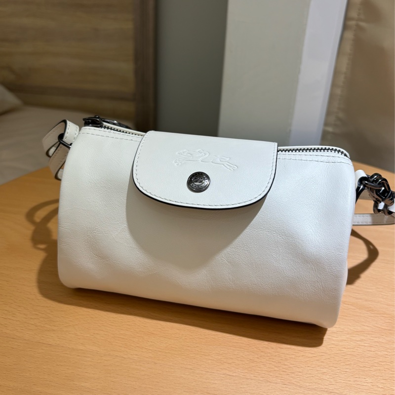 Longchamp Le Pliage Xtra 圓筒包 白-0