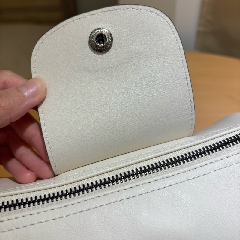 Longchamp Le Pliage Xtra 圓筒包 白-5