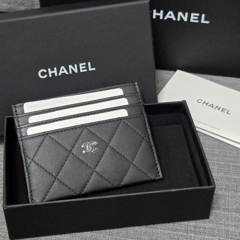 CHANEL 25c So black
雙 C logo 薄型卡片夾 卡夾 卡包-0