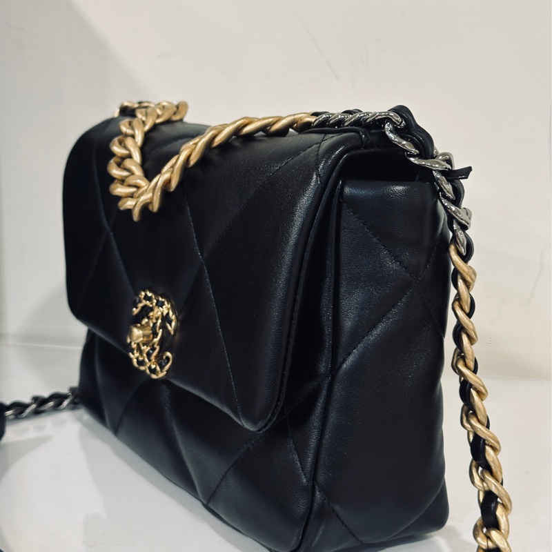 🈶22年台灣購證 #全新 #芯片款全網最低 香奈兒黑金19bag小號 #全配🉑送禮-18