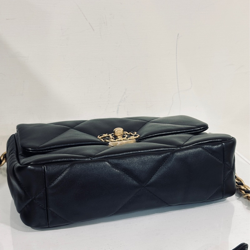 🈶22年台灣購證 #全新 #芯片款全網最低 香奈兒黑金19bag小號 #全配🉑送禮-20