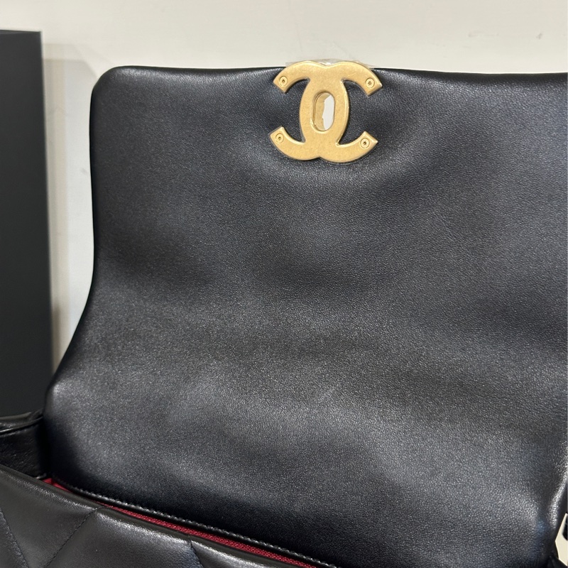 🈶22年台灣購證 #全新 #芯片款全網最低 香奈兒黑金19bag小號 #全配🉑送禮-32