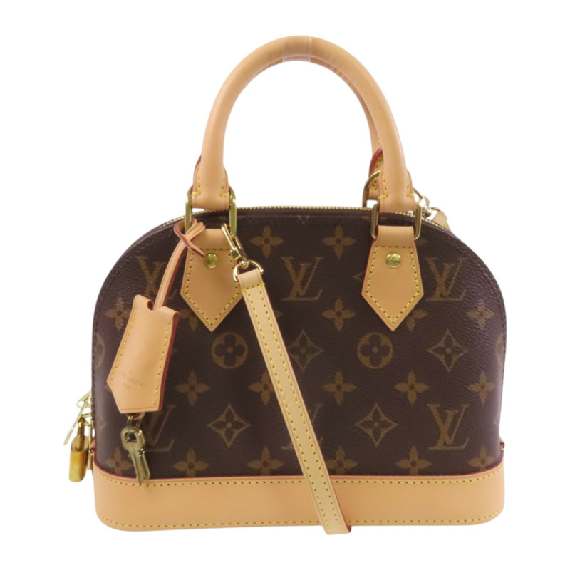 LOUIS VUITTON Monogram Alma BB金扣手挽肩背兩用袋-0