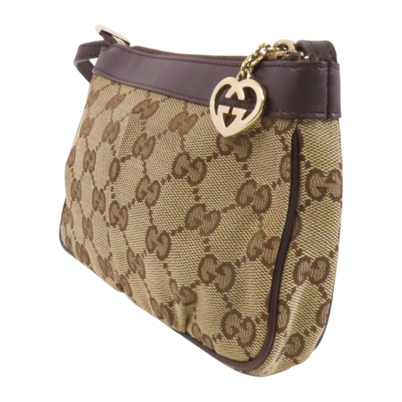 GUCCI GG帆布Mini Shoulder Bag金扣肩背袋-2