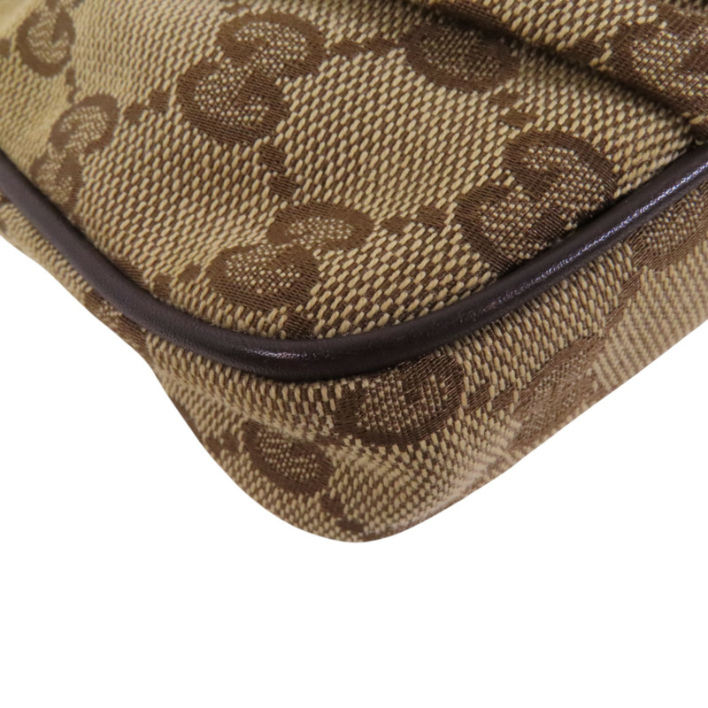 GUCCI GG帆布Mini Shoulder Bag金扣肩背袋-12