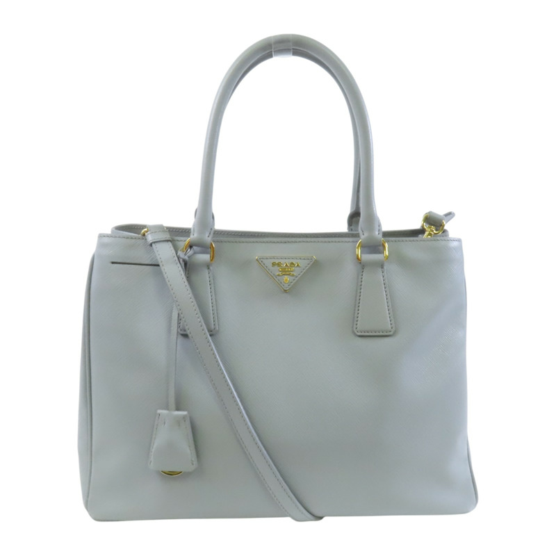 PRADA Saffiano皮革Galleria Saffiano金扣手挽肩背兩用袋-0