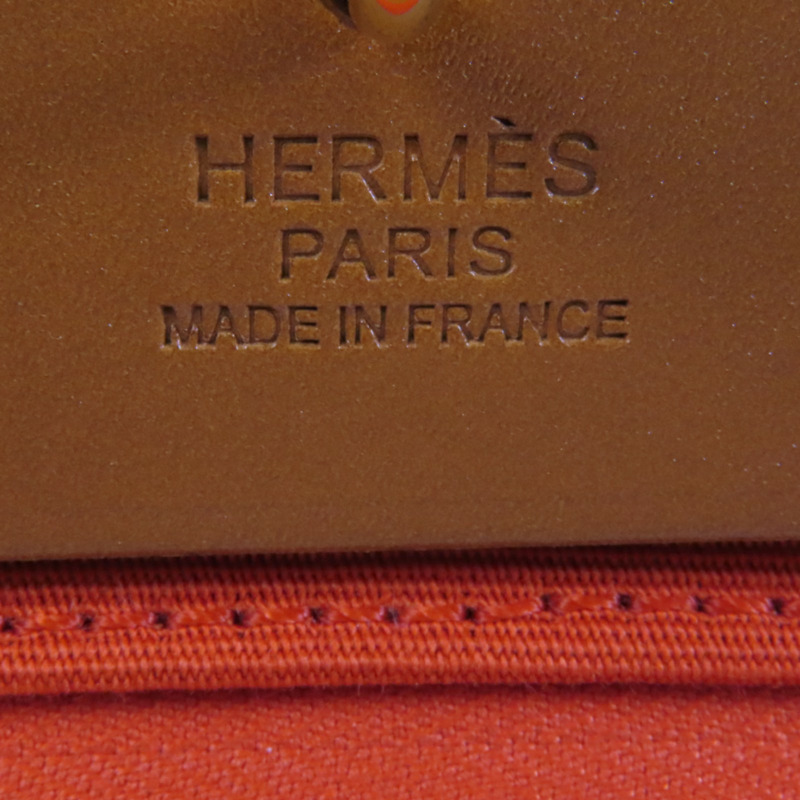 HERMES 帆布Herbag PM金扣手挽肩背兩用袋-5