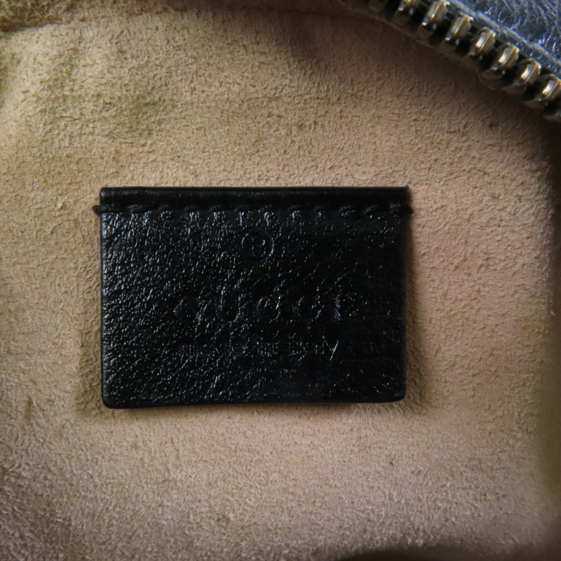 GUCCI 牛皮皮革GG Marmont金扣鏈帶肩背袋-5