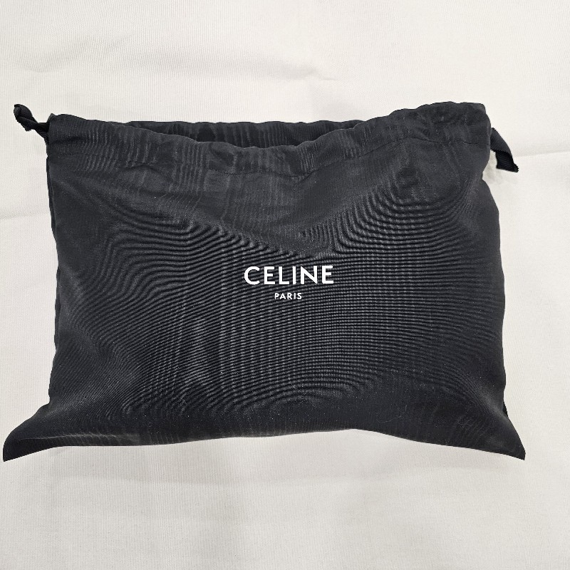 Celine 牛角包(皮革.黑)-5