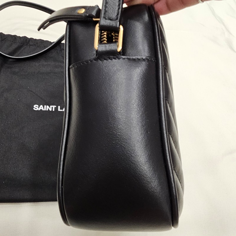 YSL 相機包(黑.霧金)-6
