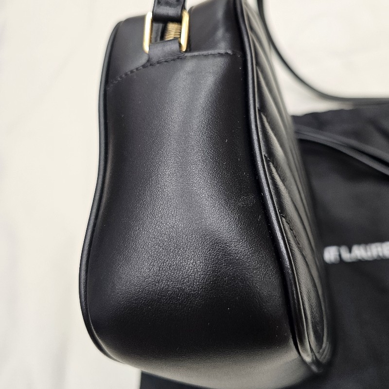 YSL 相機包(黑.霧金)-12