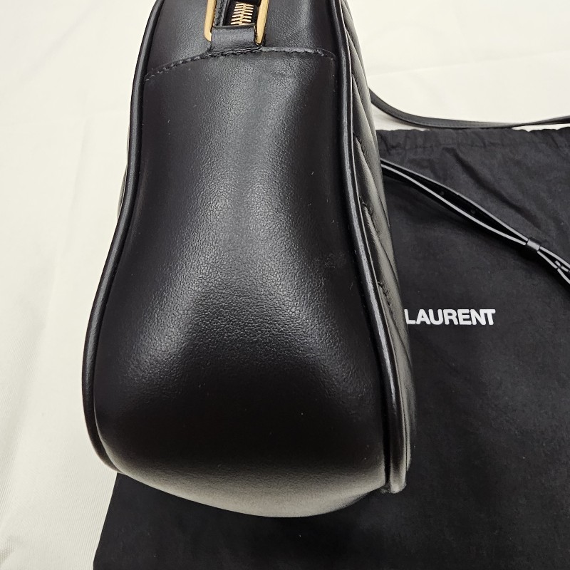YSL 相機包(黑.霧金)-14