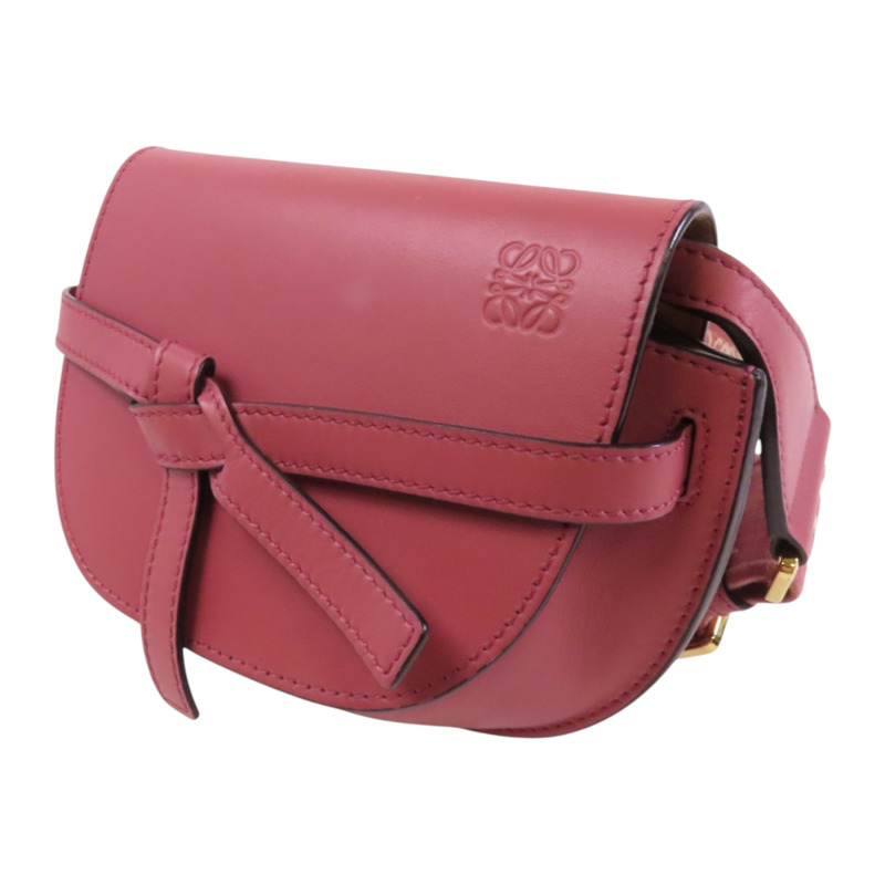 LOEWE 牛皮皮革Mini Gate金扣肩背袋-2