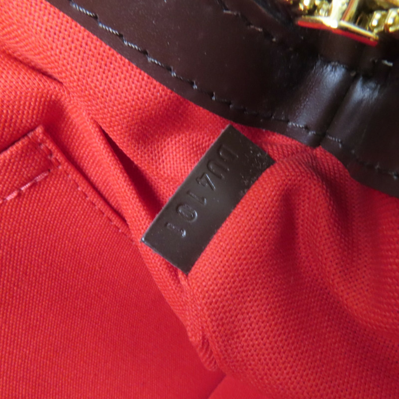 LOUIS VUITTON Damier Ebene Verona PM金扣肩背袋-6