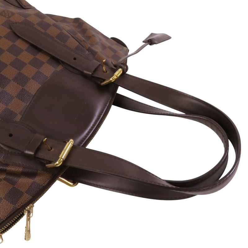 LOUIS VUITTON Damier Ebene Verona PM金扣肩背袋-7