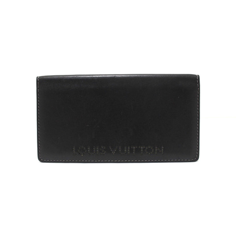 Louis Vuitton Black Leather Chicago Long Wallet