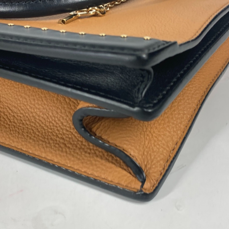 LOUIS VUITTON M51654 鉚釘雙色 Cool Marly PM 托特包,皮革手提包,女款,米色-5