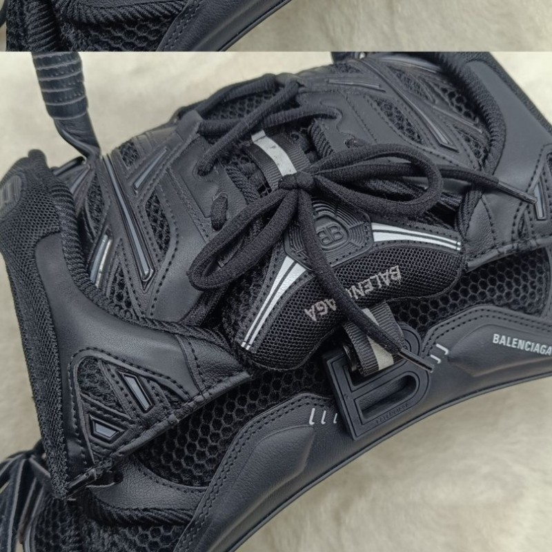 Balenciaga 巴黎世家 hourglass 球鞋带绑設計黑扣 沙漏包 小號 黑色 肩背包斜背包手提包-6