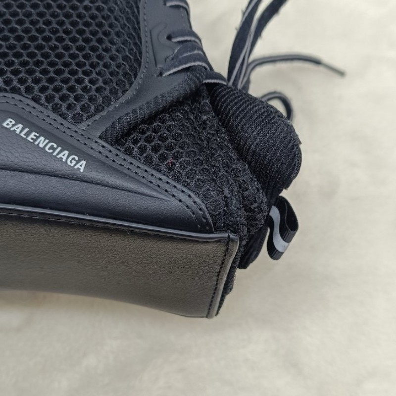 Balenciaga 巴黎世家 hourglass 球鞋带绑設計黑扣 沙漏包 小號 黑色 肩背包斜背包手提包-10