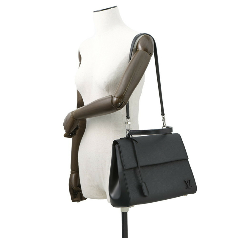 Louis Vuitton Epi Cluny BB 手提包 M41312 LOUIS VUITTON 兩用單肩包 黑色-3