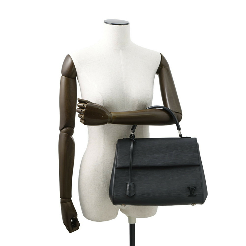 Louis Vuitton Epi Cluny BB 手提包 M41312 LOUIS VUITTON 兩用單肩包 黑色-4