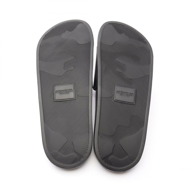 MONCLER BASILE 淋浴涼鞋涼鞋 4C00020M299999942 橡膠黑色全新男式-3
