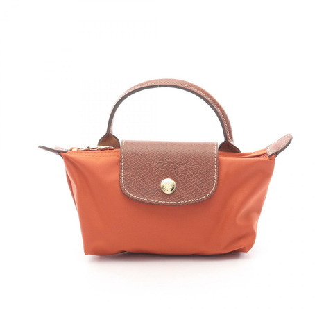 Longchamp Le Pliage Original 手拿包 34175089P97 帆布皮革棕色全新女款
