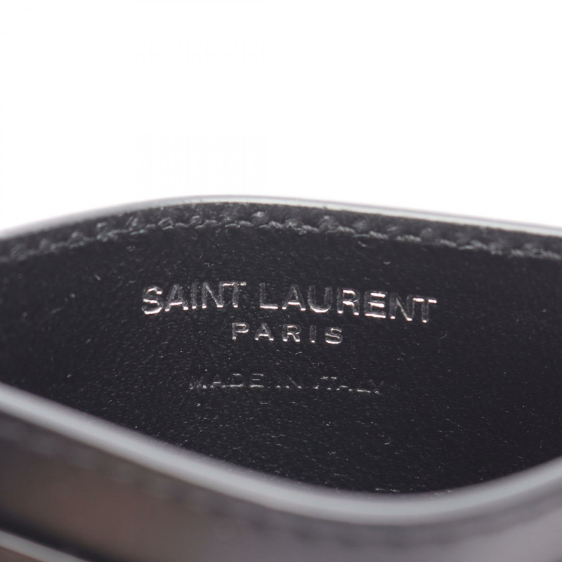 SAINT LAURENT PARIS Tiny Cassandra 卡夾 6076031JB0E1000 皮革 黑色 二手 中性款-3