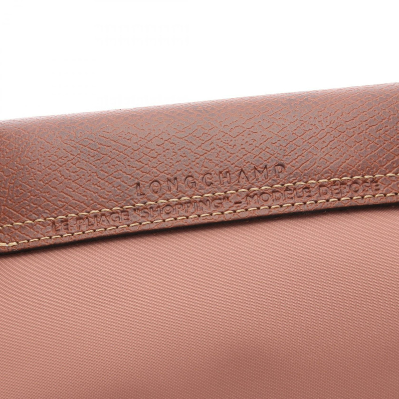 Longchamp Le Pliage Original L 托特包 L1899089P96 帆布皮革粉紅棕色全新女款-3