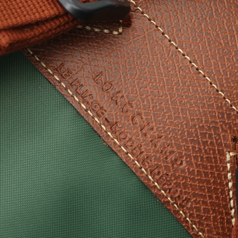 Longchamp Le Pliage Original M Rucksack 背包 10284089P95 帆布皮革綠棕色全新女款-3
