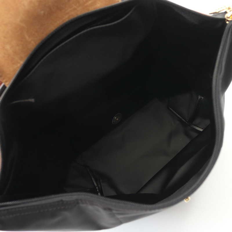 Longchamp Le Pliage Original M Rucksack 背包 10284089001 皮革 布料 黑色 棕色 全新 女款-2