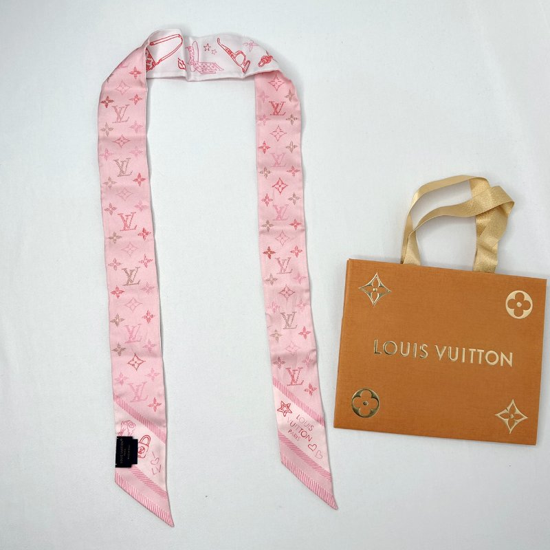 LV Wishlist真絲長絲巾-4