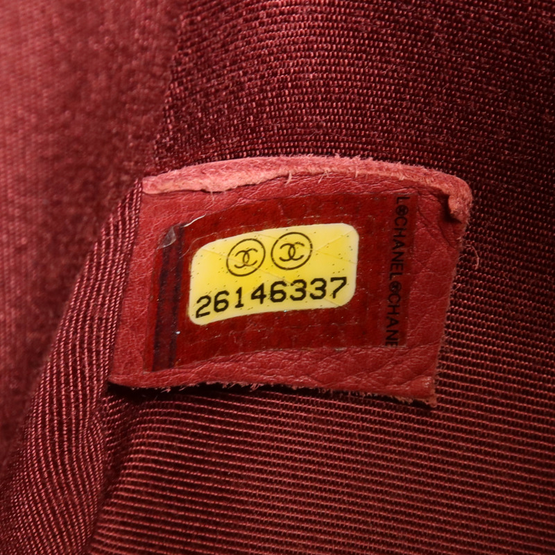CHANEL 牛皮皮革Boy 25金扣鏈帶肩背袋-6