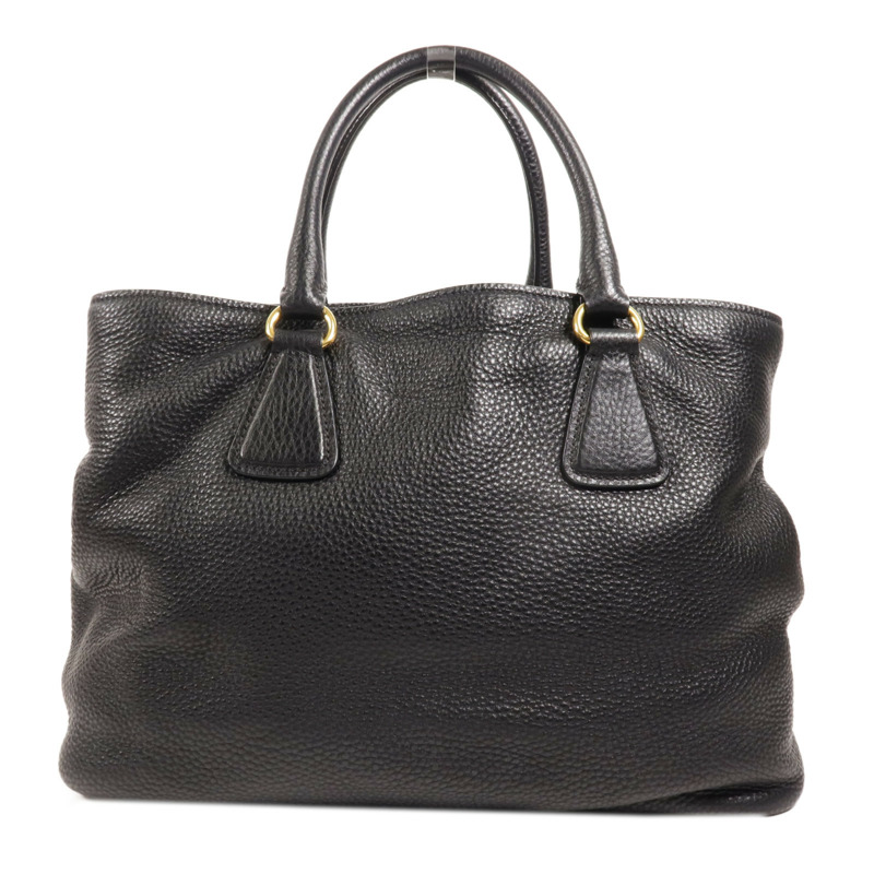 PRADA 牛皮皮革Tote Bag金扣手挽袋-1