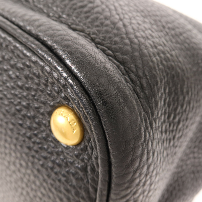 PRADA 牛皮皮革Tote Bag金扣手挽袋-12