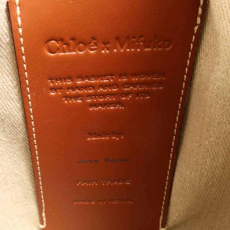 Chloe Raffia Woody Basket Bag金扣手挽肩背兩用袋-5